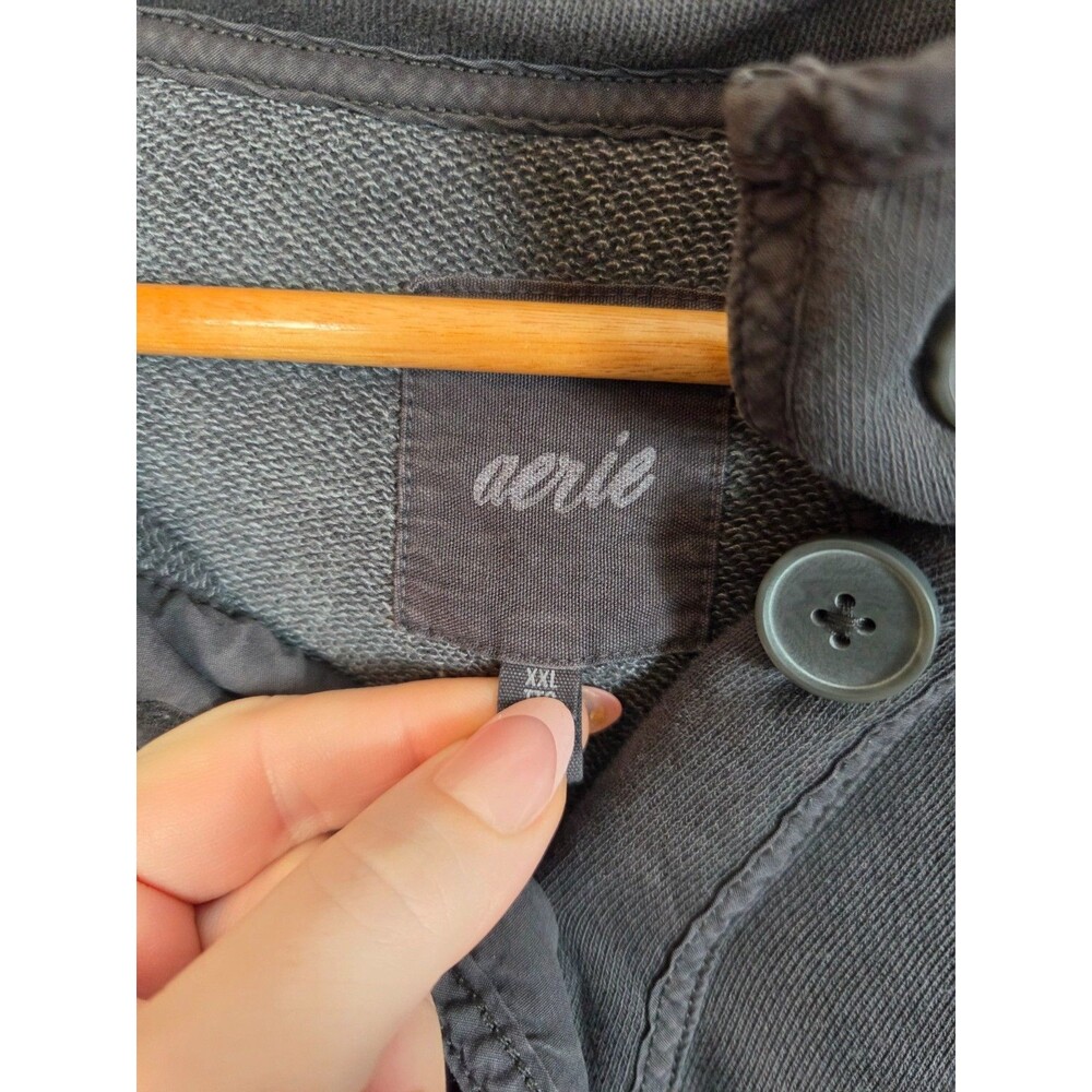 Aerie Plus Size Gray Pullover Sweatshirt Size XXL - Picture 2 of 8